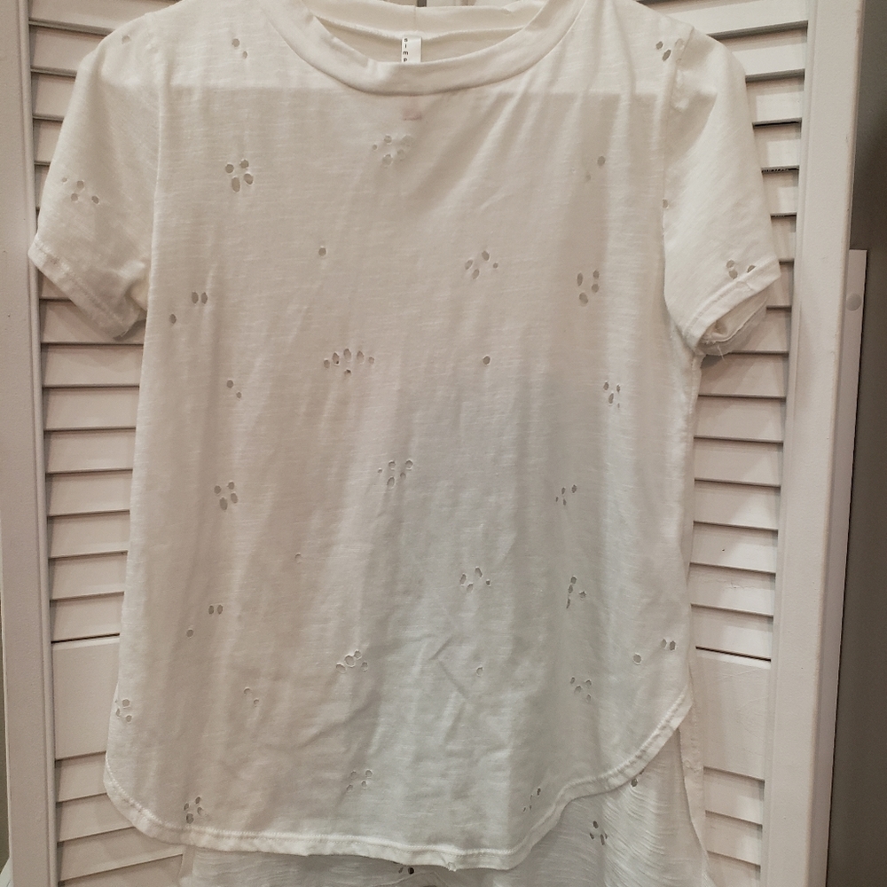 Simply Ruby Womens Tshirt-holes Size S